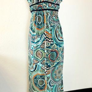 Twenty One Sleeveless Maxi Dress Empire Waist